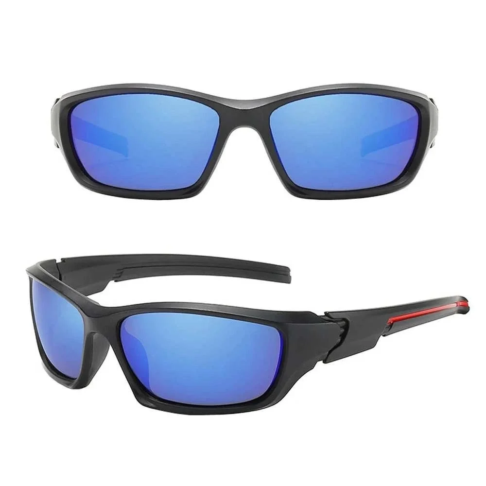 Blue Mirror Lens Cycling Running Women Shades Outdoor Sport Polarized Sunglasses